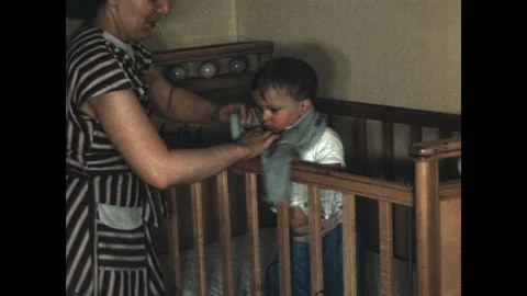 Getting Ready for Bed 1951 Stock Footage 221002500