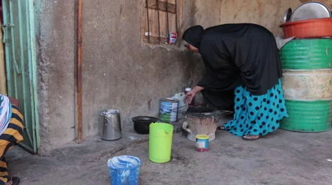 Getting Ready to Cook Stock Footage 63478501