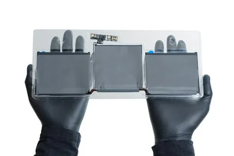 Getting Ready for Laptop Battery Replacement Stock-Fotos