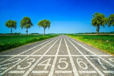 Getting ready for the race Stock Illustration