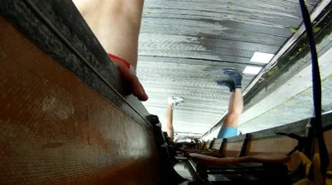 Getting ready to row Stock Footage 12094713