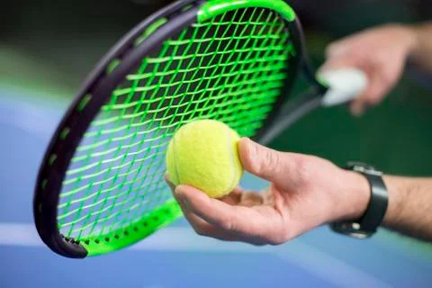 Getting ready to serve Stock Photos