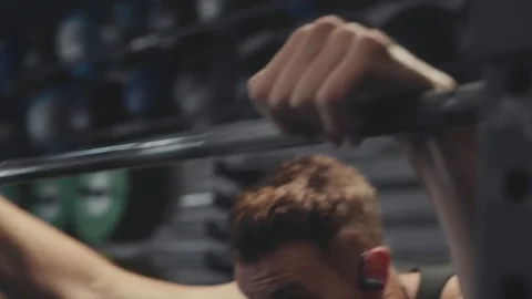 Getting ready to squat Stock Footage 76724347