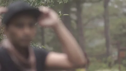 Getting ready for the vlog Video stock 243095764