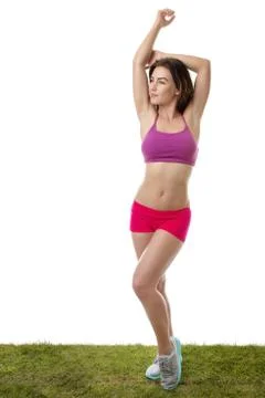 Getting ready for a work out Foto stock