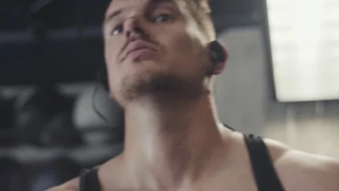 Getting ready to workout Stock Footage 76725862