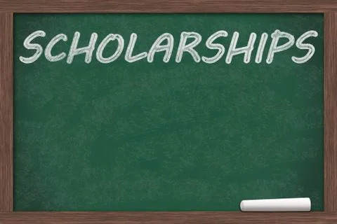 Getting a school scholarship Stock Illustration