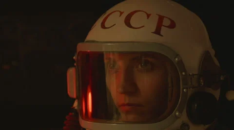 Getting Sick Cosmonaut Stock Footage 65258214