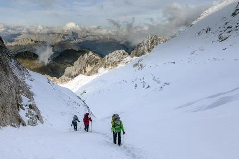 Getting up with the team Stock Photos