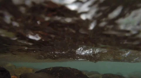 Getting under Water by the waterfall Stock Footage 41379129