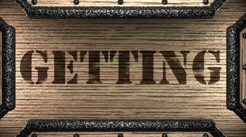 Getting on wooden stamp Видео 8653375