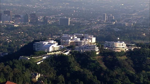 Getty Museum aerial Stock Footage 56330484