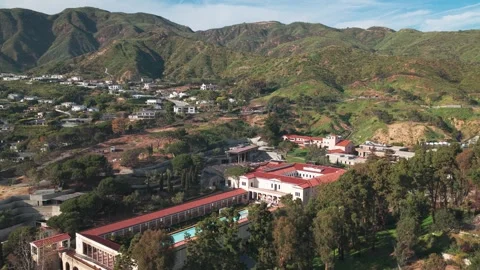 Getty-Villa Classical Art Museum in Pacific Palisades Stock Footage 331625038