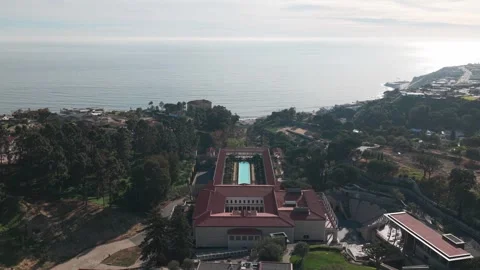 Getty-Villa Classical Art Museum in Pacific Palisades Stock Footage 331700832