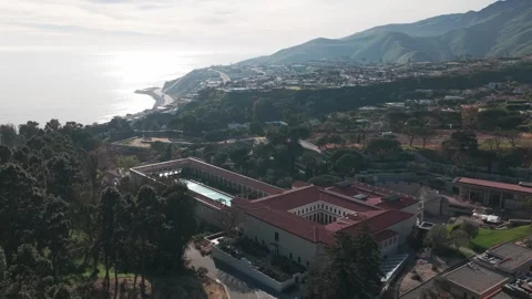 Getty-Villa Classical Art Museum in Pacific Palisades Stock Footage 331701879