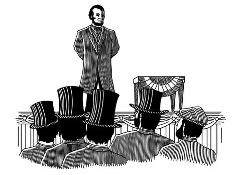 Gettysburg Address Stock Illustration