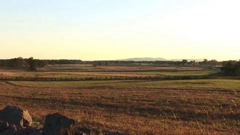 Gettysburg Battlefield at Sunset Vidéo 74956968