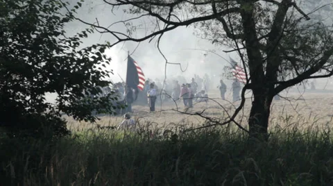 Gettysburg reenactment ceremony Stock Footage 39815075