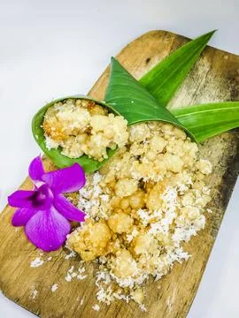 Getuk whitebackground Stock Photos