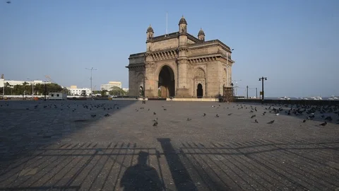 Getway of India- Lockdown-Coronavirus Stock Footage 129606383