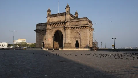 Getway of India- Lockdown-Coronavirus Stock Footage 129606444