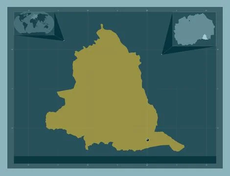 Gevgelija, Macedonia. Solid color shape Stock Illustration
