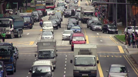 Geylang Traffic 2 Stock-Footage 926091