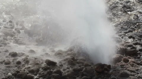 Geyser area park Video stock 42150203