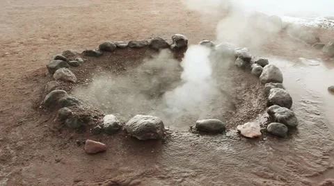 Geyser in Atacama desert Stock Footage 53203757