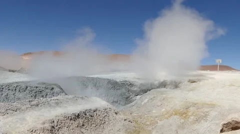 Geyser bolivia Stock Footage 43563044