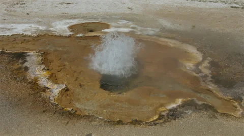 Geyser bubbling Stock Footage 39934689