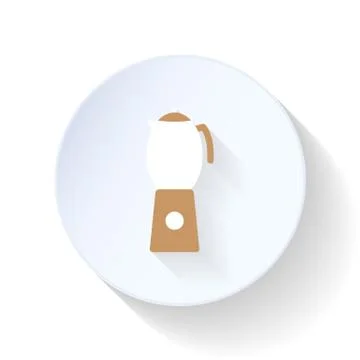 Geyser coffee flat icon Stock Illustration
