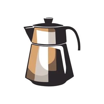Geyser coffee maker. Stock Illustration