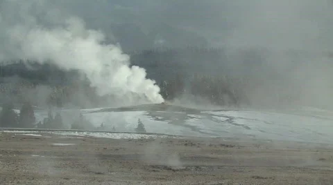 Geyser erupting Stock Footage 122843