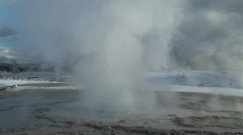 Geyser erupting Stock Footage 122856