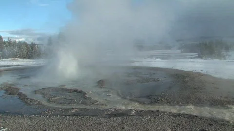 Geyser erupting Stock Footage 122868