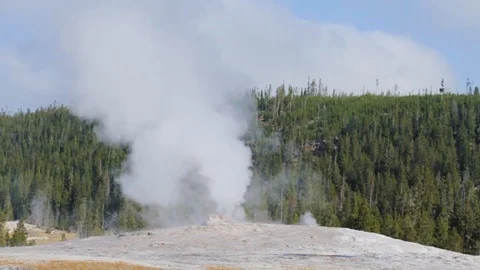 Geyser Erupting Stock Footage 113992588
