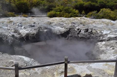 Geyser hole Stock Photos