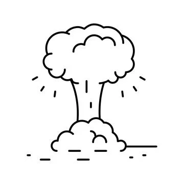 Geyser hydrogen line icon vector illustration Illustrazione stock