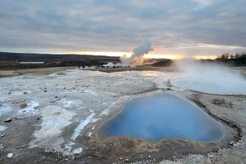 Geyser iceland Stock Photos