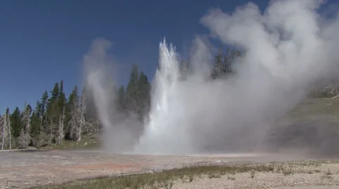 Geyser job Stock Footage 27796294