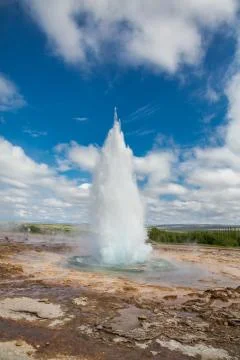 Geyser Foto stock