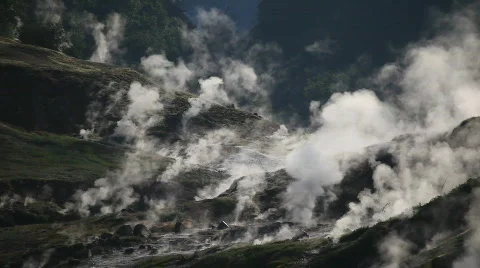 Geyser,  smoke Video stock 587152