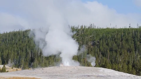 Geyser Spraying Stock Footage 113992594