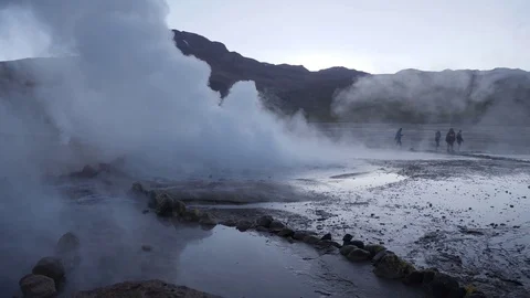 Geyser volcanic activity Stock Footage 83059868