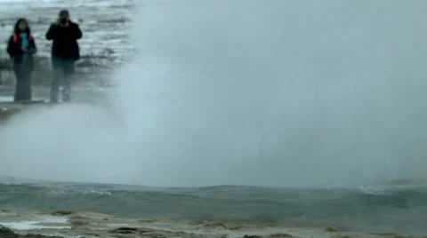 Geysir Eruption - Timelapse Stock Footage 47207908