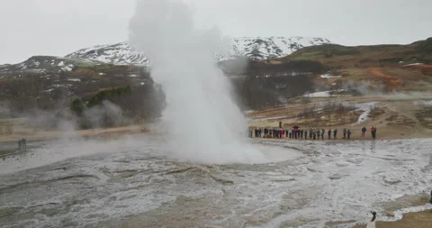 Geysir in Iceland Stock Footage 228679075