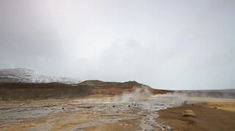 Geysir, small eruption Video stock 702905
