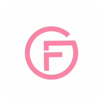 GF, FG, OGF, GFO, OF initials geometric logo and vector icon Illustrazione stock