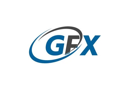 Gfx creative logo design vector illustration Stock Illustration